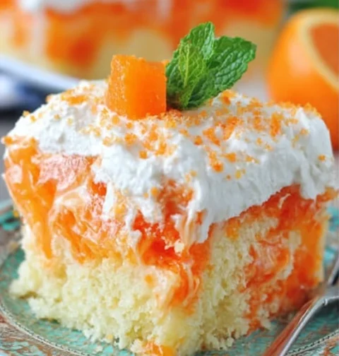 Easy Orange Dreamsicle Cake Recipe One-pan Orange Cream Cake Quick Dreamsicle Cake Tutorial How To Make Orange Dreamsicle ...