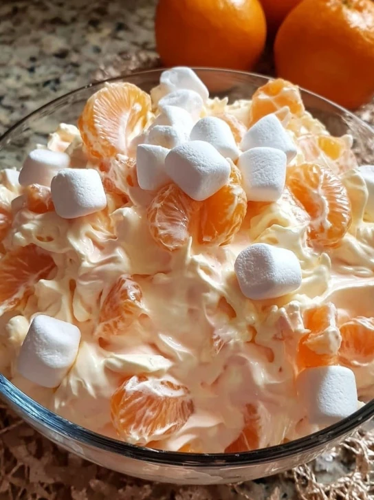 Easy Orange Dreamsicle Salad Recipe Creamy Citrus Salad Dessert Refreshing Orange Cream Salad How To Make Orange Dreamsicl...