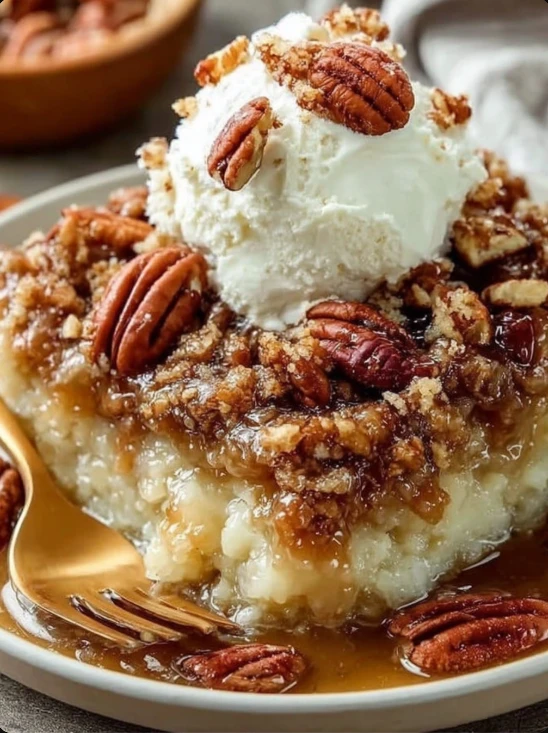 Easy Pecan Pie Dump Cake Recipe Homemade Pecan Pie Dump Cake Best Pecan Pie Dump Cake Mix Gluten-free Pecan Pie Dump Cake ...