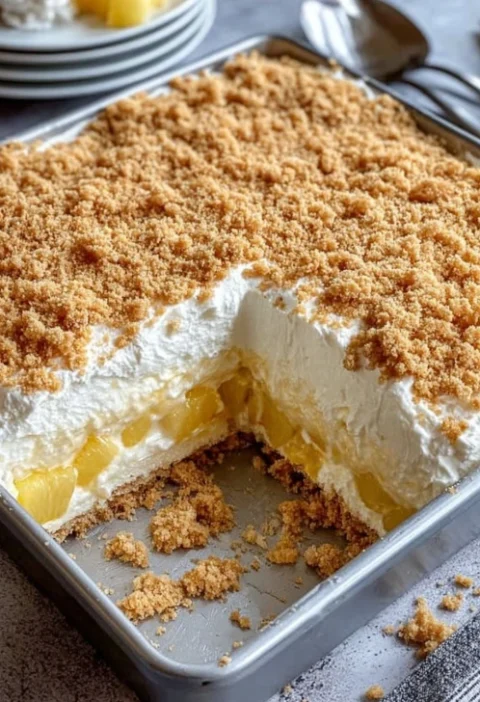 Easy Pineapple Dream Dessert Recipe Best Summer Pineapple Dessert Ideas Homemade Cozy Summer Kitchen Dessert Pineapple Dre...