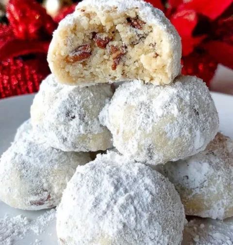Easy Russian Tea Balls Recipe How To Make Snowy Powdered Sugar Tea Balls Russian Tea Balls With Powdered Sugar Coating Bes...
