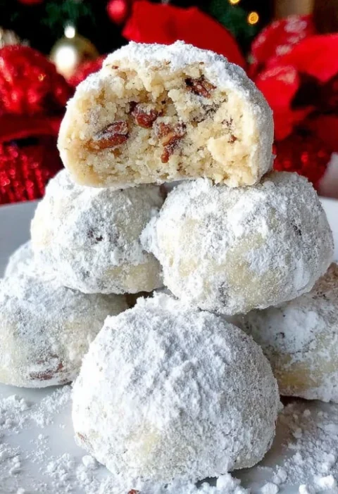 Easy Russian Tea Balls Recipe How To Make Snowy Powdered Sugar Tea Balls Russian Tea Balls With Powdered Sugar Coating Bes...