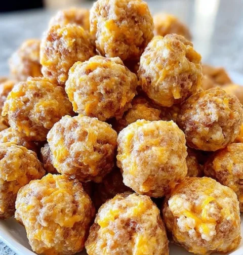 Easy Sausage Balls Recipe No Bisquick Best Cheese For Sausage Balls Gluten-free Sausage Balls Appetizer Sausage Balls With...