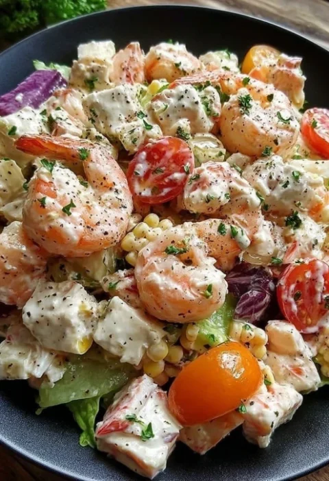 Easy Shrimp Seafood Salad Recipe Best Crab Meat Salad Recipe Low Calorie Lobster Salad Ideas Mediterranean Octopus Salad R...