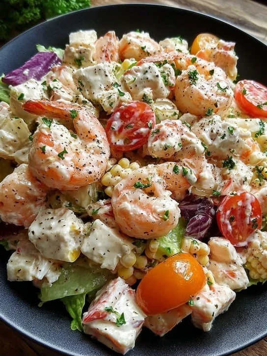 Easy Shrimp Seafood Salad Recipe Best Crab Meat Salad Recipe Low Calorie Lobster Salad Ideas Mediterranean Octopus Salad R...