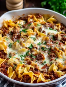 Warm Church-Supper Sour Cream Beef Noodle Casserole