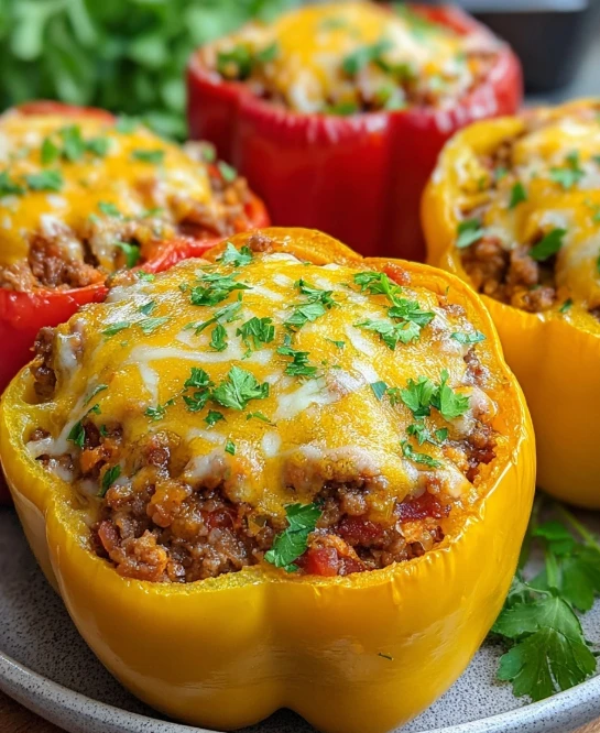 Easy Stuffed Bell Peppers Recipe Healthy Stuffed Bell Peppers Vegetarian Best Rice For Stuffed Bell Peppers Low Carb Stuff...