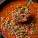 Easy Cheddar Bay Chicken Cobbler — creamy chicken topped with cheddar biscuit goodness