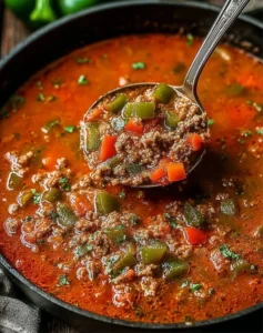 Family-Friendly Stuffed Pepper Soup everyone will love