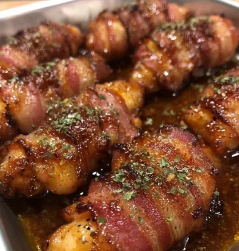 Homemade Bacon Brown Sugar Chicken Recipe Best Bacon Brown Sugar Chicken Tenders Mom's Special Chicken Tenders Recipe Made...