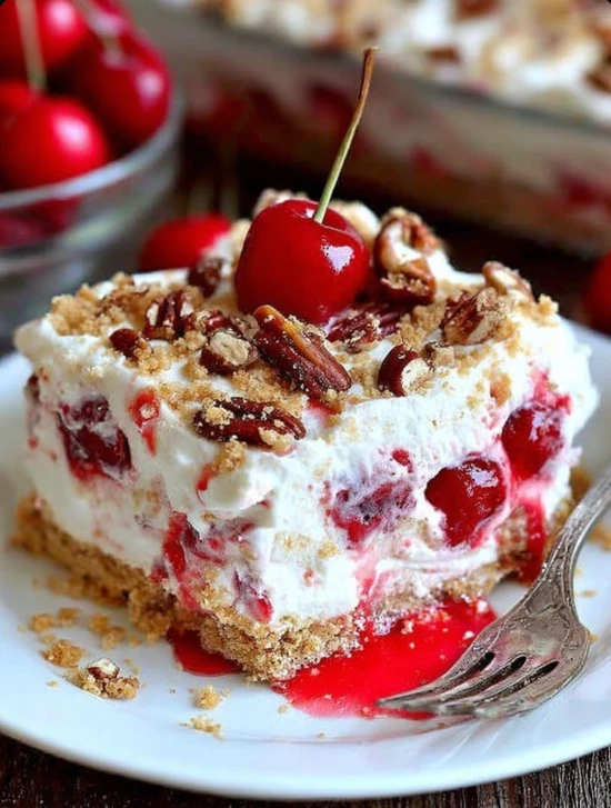 Warm Country-Kitchen Cherry Cheesecake Lush