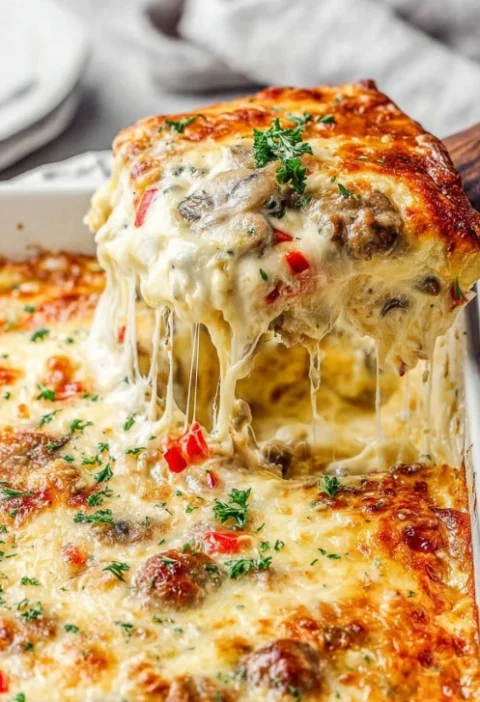 Homemade Philly Cheese Steak Casserole Recipe Grandma's Cheese Steak Casserole Tips Best Cheese For Philly Steak Casserole...