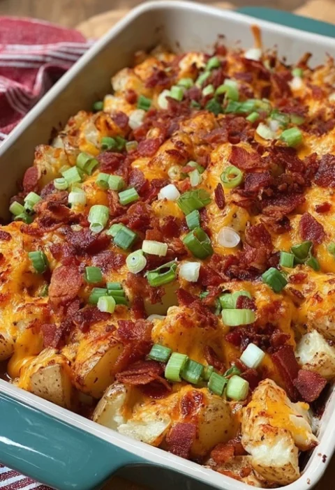 Loaded Chicken And Potatoes Recipe Cheesy Loaded Chicken Potatoes Best Loaded Chicken Potatoes Near Me Loaded Chicken Pota...