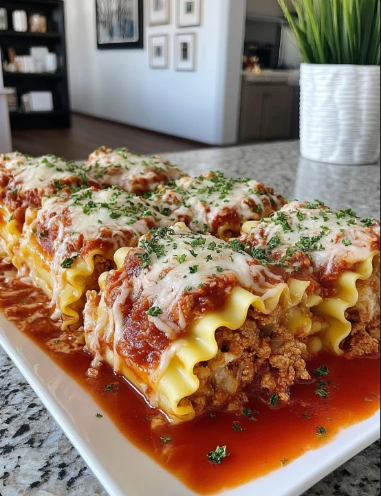 Midwest Country Cheese Sausage Lasagna Recipe Easy 3-cheese Sausage Lasagna Roll-ups Homemade Midwest Lasagna Roll-up Idea...