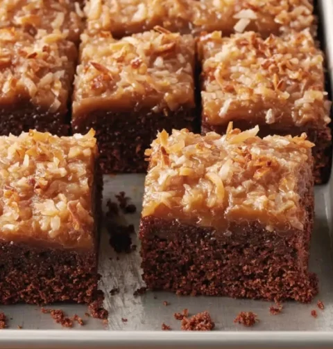 Mom's German Chocolate Cake Recipe Best German Chocolate Sheet Cake Homemade German Chocolate Cake From Scratch Easy Germa...
