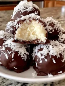 Grandma’s Winter Wonderland No Bake Coconut Cream Balls