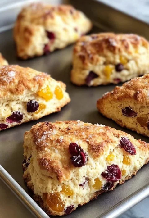 Old-fashioned Cranberry Orange Scones Recipe Best Cranberry Orange Scones Near Me Homemade Bakery Style Cranberry Scones W...