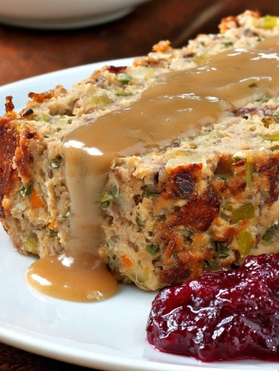 Old-fashioned Turkey Meatloaf Recipe Holiday Turkey Meatloaf With Stuffing Best Turkey Stuffing Meatloaf Recipe Traditiona...
