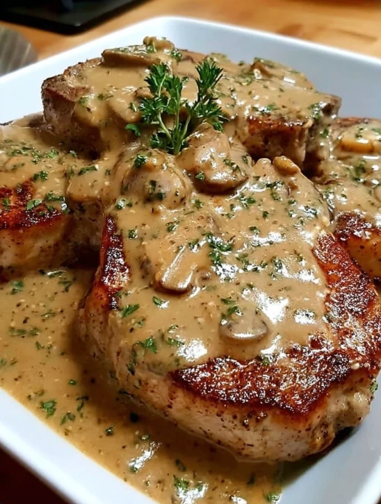 One-pan Smothered Pork Chops Recipe Easy Smothered Pork Chops Dinner Hearty Pork Chops One-skillet Meal Weeknight One-pan ...