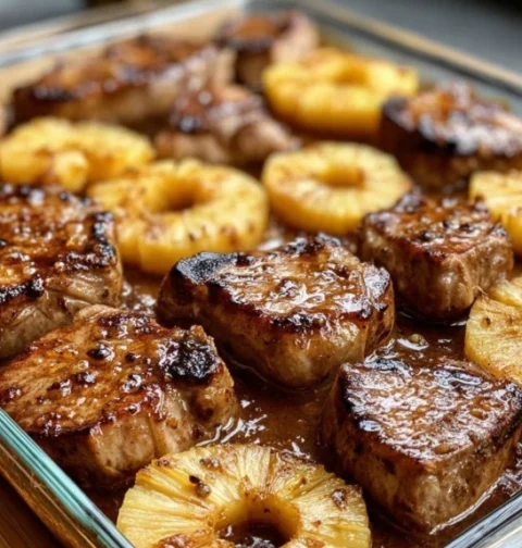 Quick Skillet Pineapple Pork Chops Easy Ginger Pork Chops Recipe Juicy Pineapple Pork Chops Skillet Weeknight Pineapple Gi...