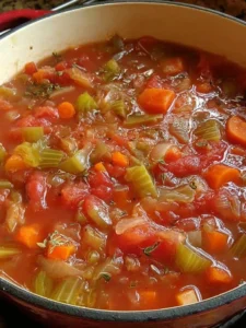 Retro Kitchen Cabbage Fat-Burning Soup