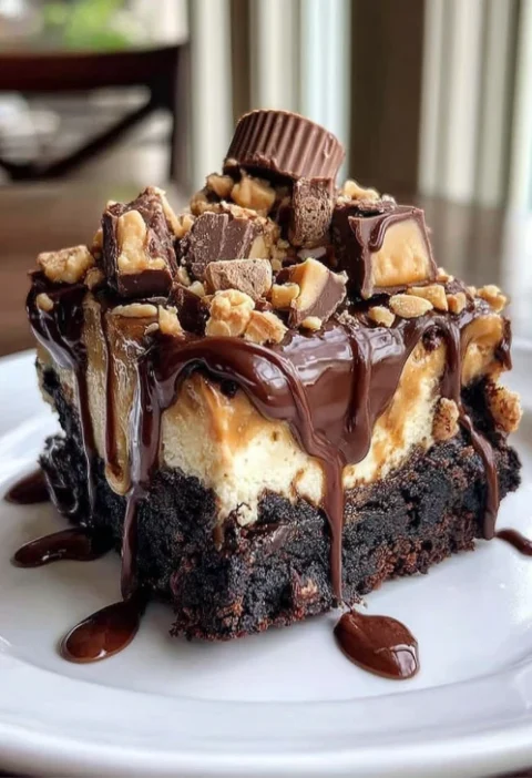 Retro Peanut Butter Dump Cake Recipe Easy Peanut Butter Cup Dump Cake Vintage Dessert Table Ideas Retro Style Peanut Butte...