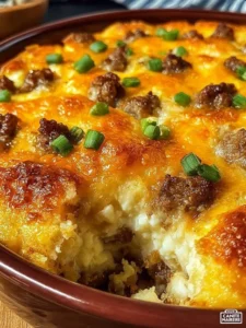 Tater Tot Breakfast Bowl with Sausage Gravy