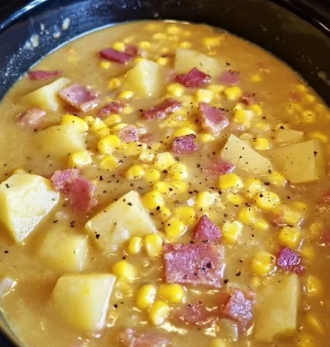 Slow Cooker Amish Corn Chowder Recipe Best Amish Corn Chowder Slow Cooker Healthy Slow Cooker Amish Corn Chowder Amish Sty...