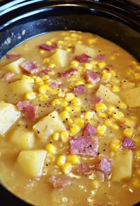 Slow Cooker Amish Corn Chowder Recipe Best Amish Corn Chowder Slow Cooker Healthy Slow Cooker Amish Corn Chowder Amish Sty...
