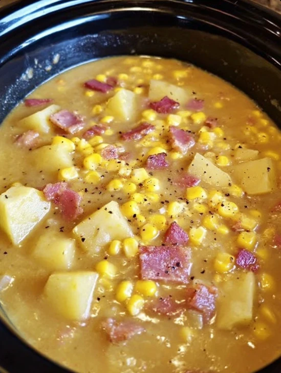 Slow Cooker Amish Corn Chowder Recipe Best Amish Corn Chowder Slow Cooker Healthy Slow Cooker Amish Corn Chowder Amish Sty...