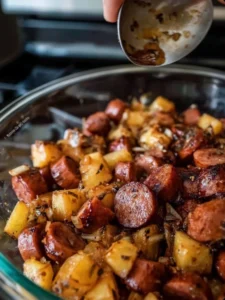 Slow Cooker Apple Kielbasa Bites