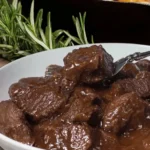 Easy Southern Pecan Praline Cake with warm caramel glaze