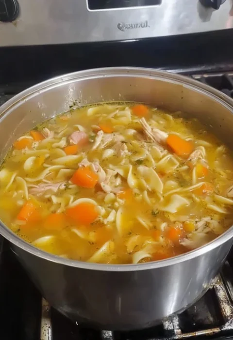 Southern Supper Chicken Noodle Soup Recipe Easy Southern Chicken Noodle Soup Homemade Southern Supper Soup Best Chicken No...