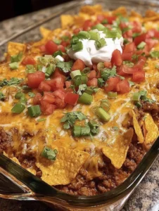 Quick & Easy Walking Taco Casserole in 30 Minutes!