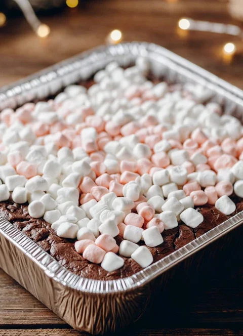 3ingredient Holiday Marshmallow Fudge Slab Foil Tray