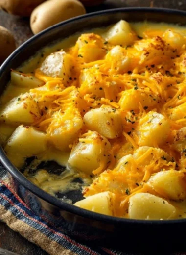 4ingredient Cheddar Potato Soup