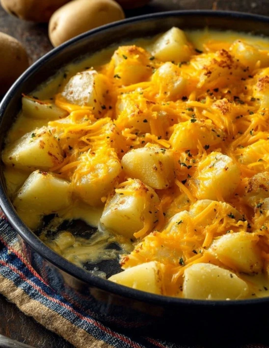 4-Ingredient Cheddar Potato Soup