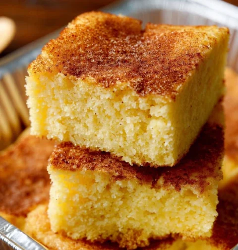 4ingredient Eggnog Cake Bars Foiltray Method