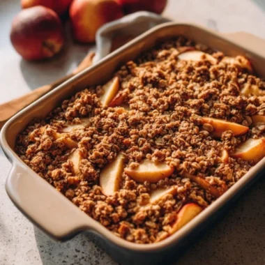 4ingredient Maple Gingerbread Crumble