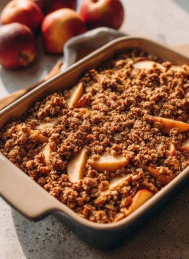 4ingredient Maple Gingerbread Crumble