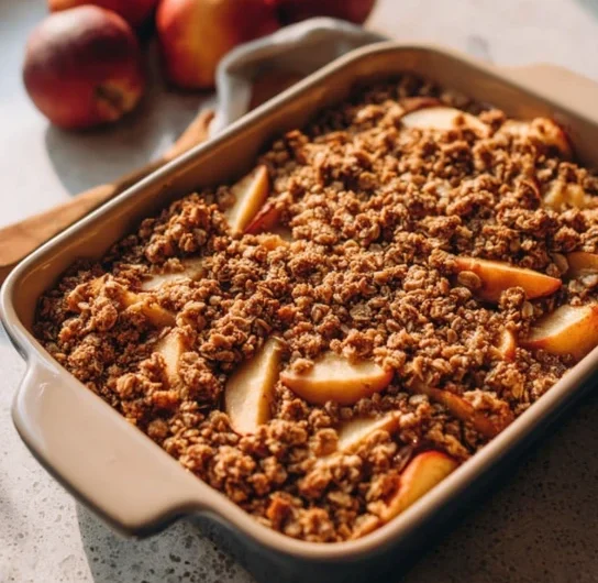 4ingredient Maple Gingerbread Crumble