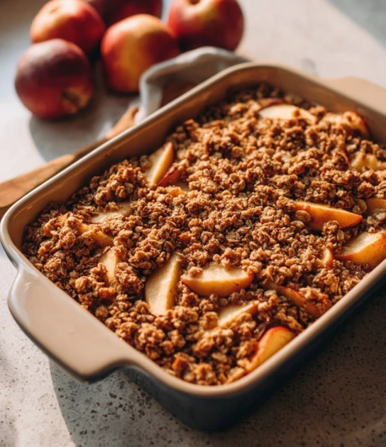 4-Ingredient Maple Gingerbread Crumble