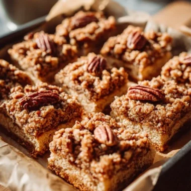 4ingredient Maple Pecan Crumble Bars
