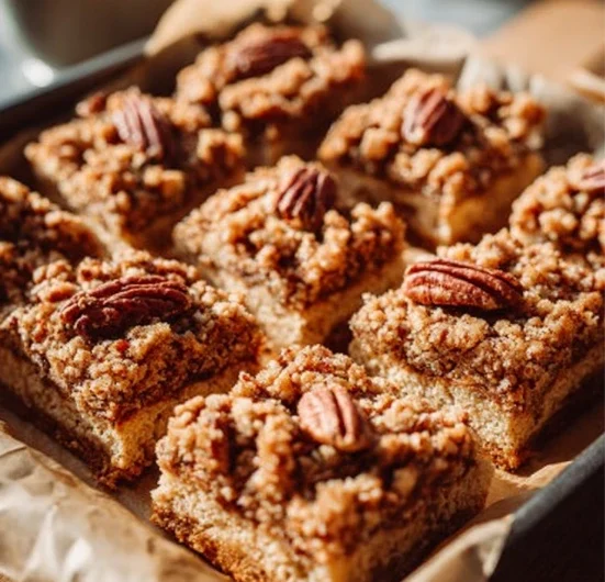 4ingredient Maple Pecan Crumble Bars