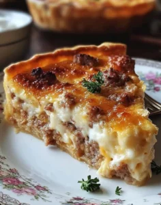 Aunt Betty’s Homestyle Cheesy Monterey Sausage Pie