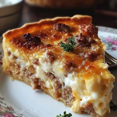 Aunt Bettys Homestyle Cheesy Monterey Sausage Pie