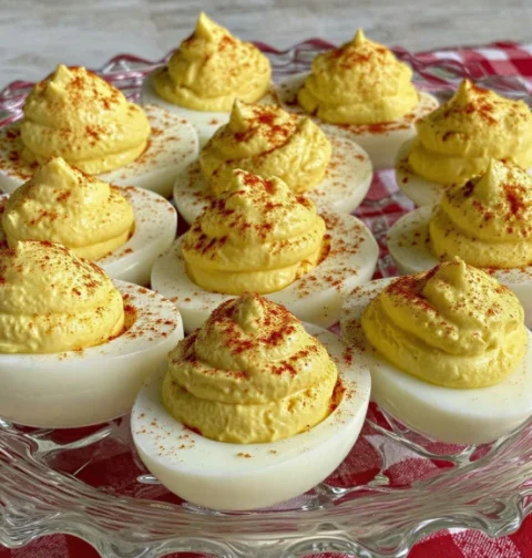 Aunt Millie’s Deviled Eggs Recipe Best Church Supper Deviled Eggs Easy Sunday Table Deviled Eggs Traditional Church Supp...