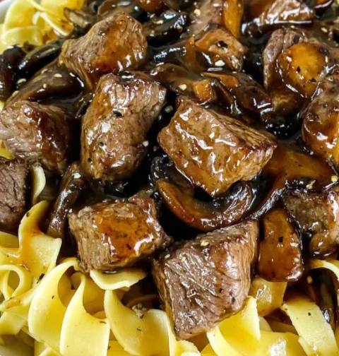 Beef Tips Noodles