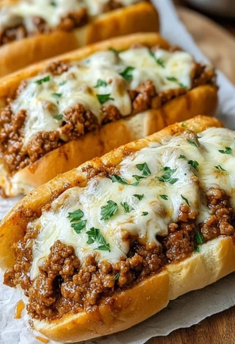 Best 1950s Diner Sloppy Joe Recipe Cheesy Garlic Bread Sloppy Joes Retro Diner Style Sloppy Joe Homemade Cheesy Sloppy Joe...