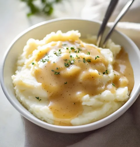 Best Creamy Mashed Potatoes And Gravy Recipe Easy Perfect Mashed Potatoes And Gravy For Thanksgiving How To Make Lump-free...